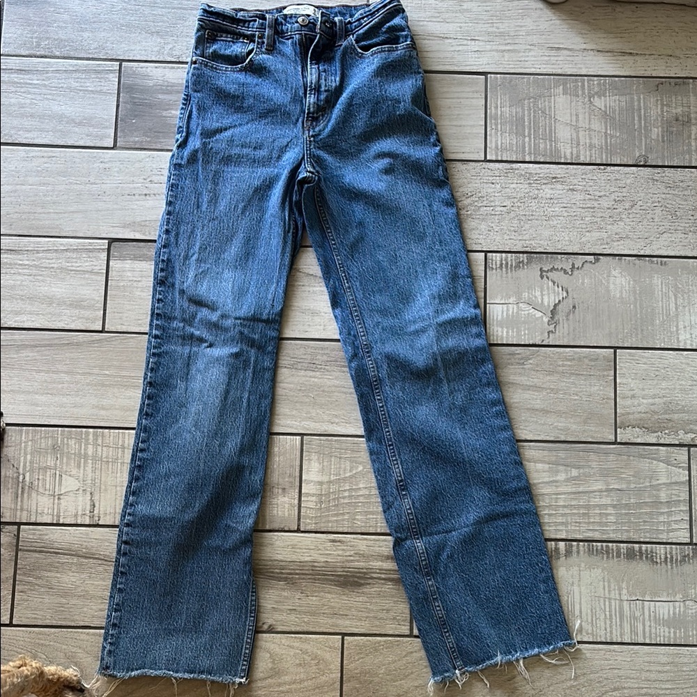 Abercrombie & Fitch Blue Straight Leg Jeans